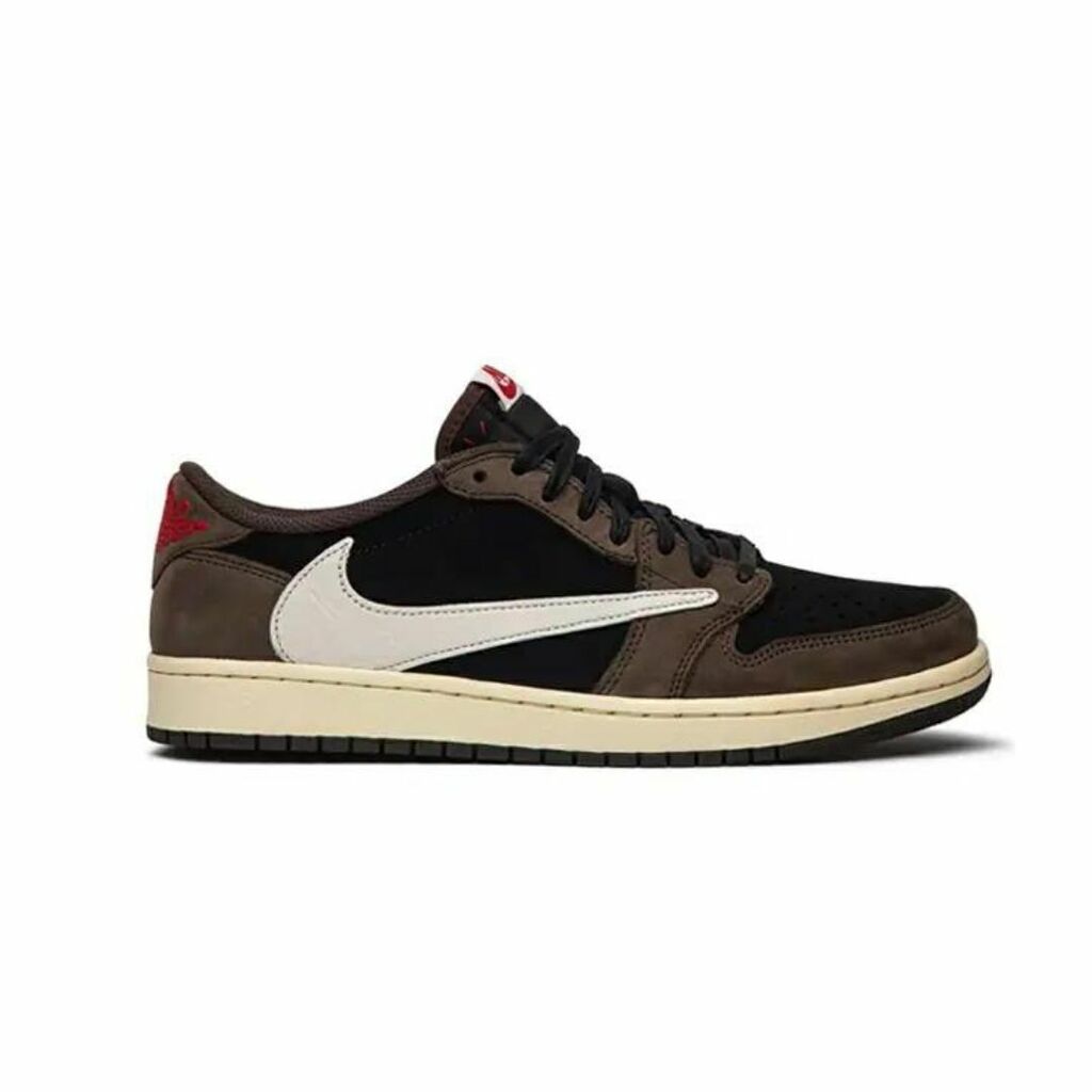 TÊNIS JORDAN TRAVIS SCOTT Marrom Preto